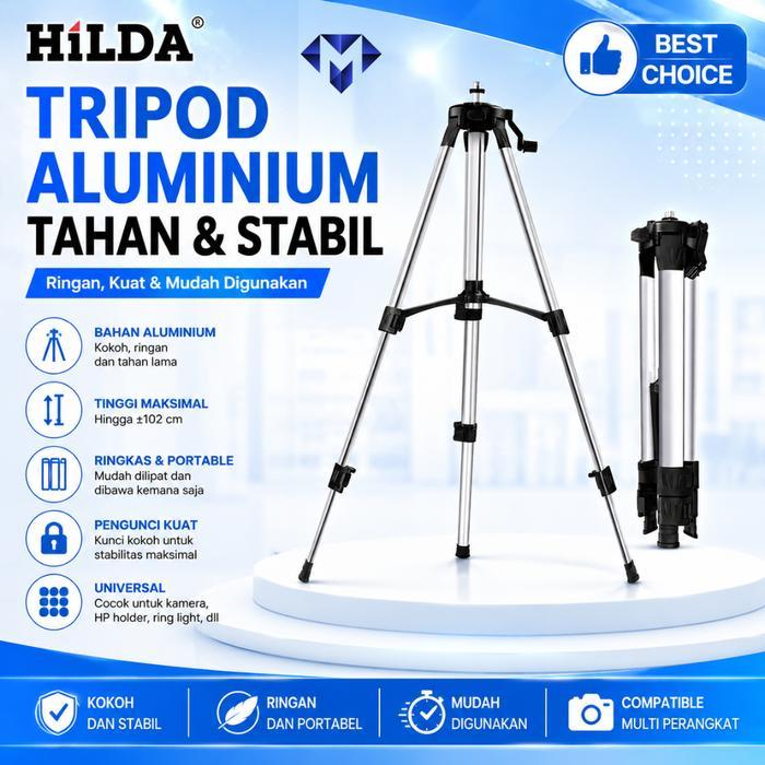 Tripod Laser Level Leveling Hilda Universal Khusus Untuk Meteran Laser
