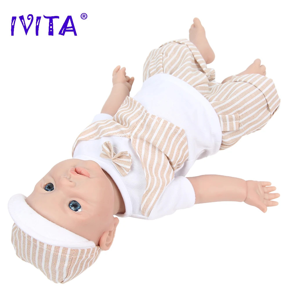 IVITA WB1526 43cm 2692g 100% Full Body Silicone Reborn Baby Doll Realistic Boy Dolls Unpainted DIY