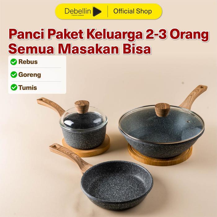 Debellin Premium Cookware Set - Daily Cookware Granite Package
