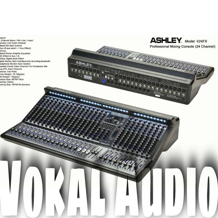 Mixer Ashley V24FX Professional 24 Channel Original