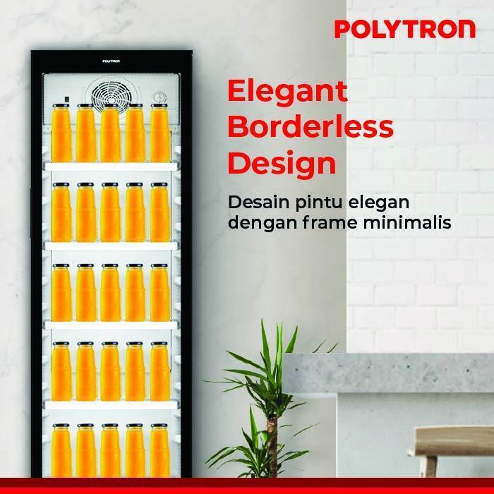 Murah Murah POLYTRON Showcase 230 Liter SCN 188X Keren - hitam