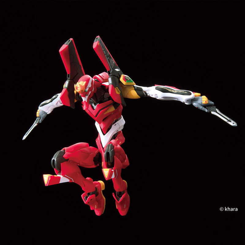 Bandai Hot Rg Evangelion Model Kit Evangelion Figures Collectble Eva 01 00 02 Assembly Kit Mobiles