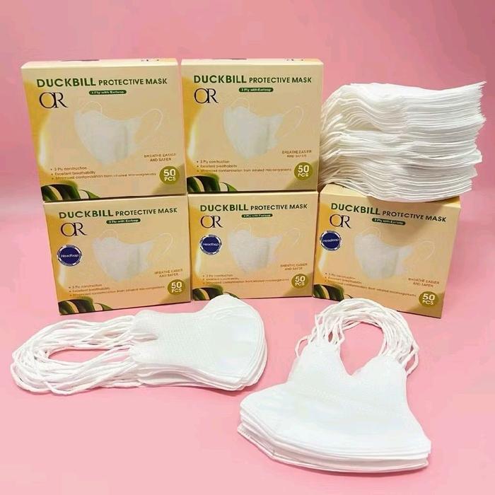 Masker Duckbill Dakbil Ynb Hijab Headloop Warna Warni Pastel Mix
