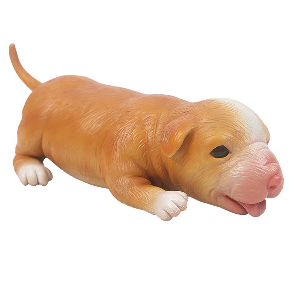 IVITA 18CM Full Silicone Reborn Dog Doll Unpainted with Realistic Eyes Collectible Art Toy for