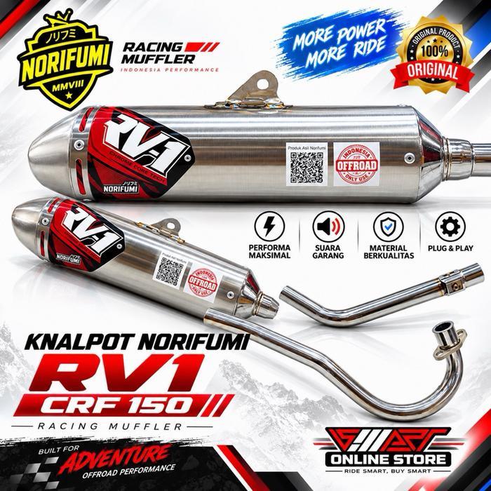 Bergaransi Knalpot Norifumi Rv1 N4 Crf 150 / Rv-1 Crf 150 Niskalastoreid77 //
