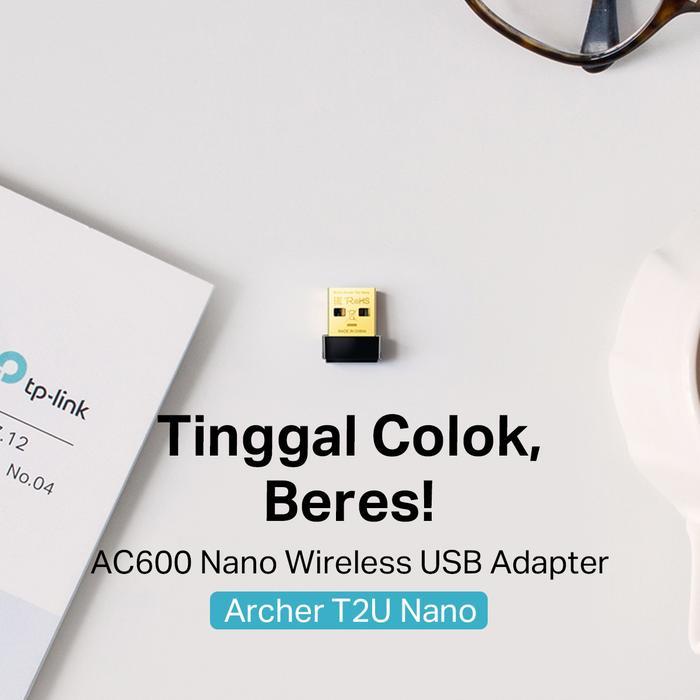 Tp-Link Archer T2U Nano Ac600 Dual Band Wireless Usb Adapter Wifi Router