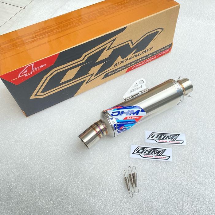 ORIGINAL Silincer Knalpot All Matic Inlet 38/42/45/50 Original DHM Racing Exhaust Motorcycle