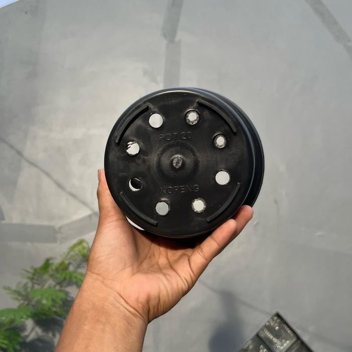 1 Lusin Pot 20 Murah ( Bisa Cod ) Pot 20 Hitam Polos Murah - Pot 20 Lusinan - Pot Bunga - Pot