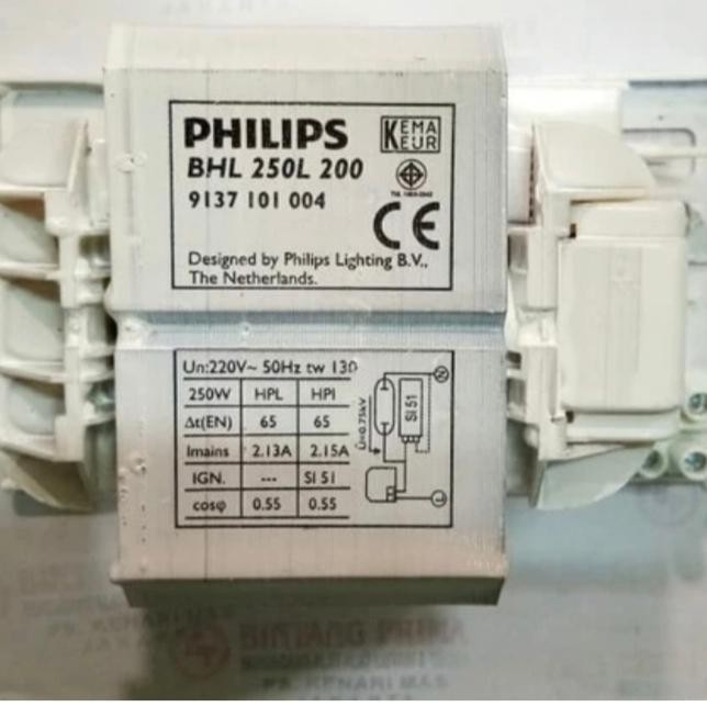 BALLAST PHILIPS BHL 250 W PHILIPS