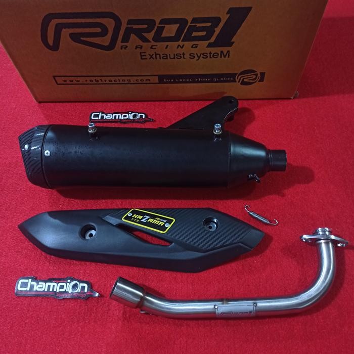 Knalpot Standar Racing Rob1 Kazama Mio M3 Mio Z Gear 125 Xeon Gt 125