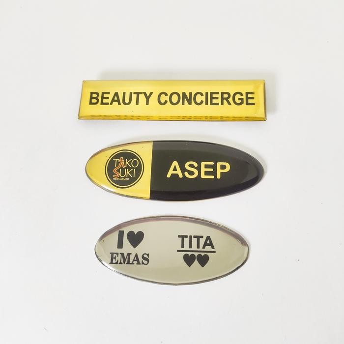 New NAME TAG / NAMA DADA / PIN KANTOR