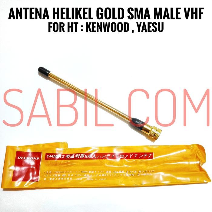 ANTENA HELIKAL HT KENWOOD TH K20A TH 255A VHF HT YAESU VHF SMA MALE