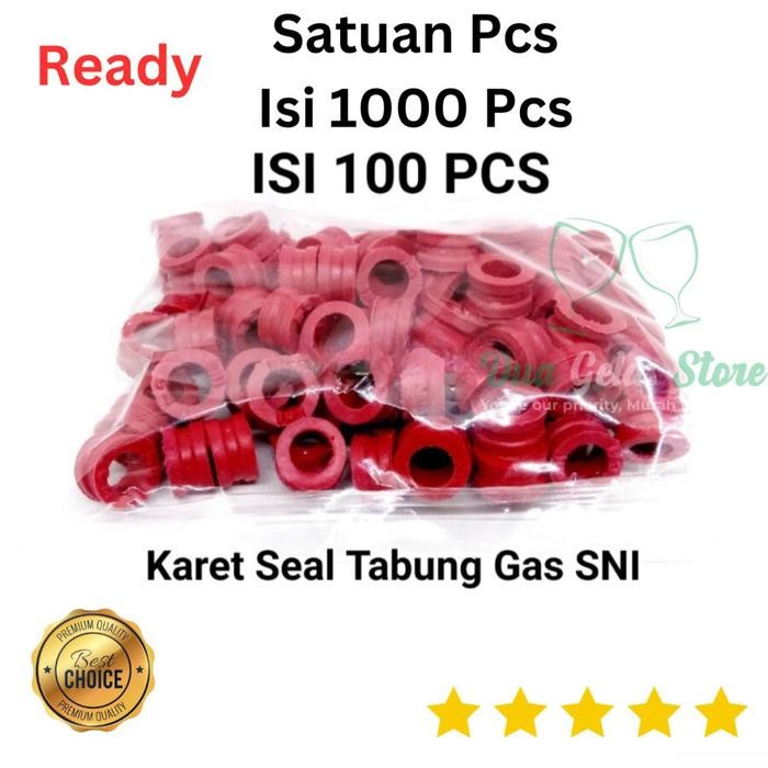 Karet Seal Gas Elpiji SNI Tebal Lentur 100% Karet Asli Untuk Tabung Gas 3kg 5.5kg 12kg Isi Kemasan