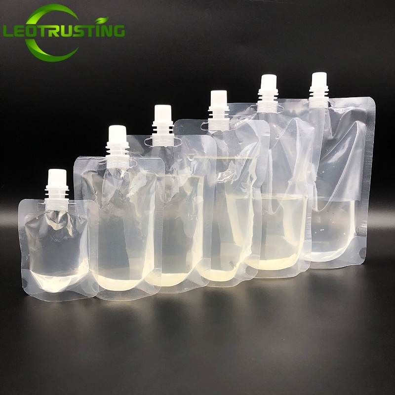 100PCS Plastic Suction Nozzle Spout Bag DIY Clear Beverage Liquid Juice Milk Wedding Bar Beer Jelly 