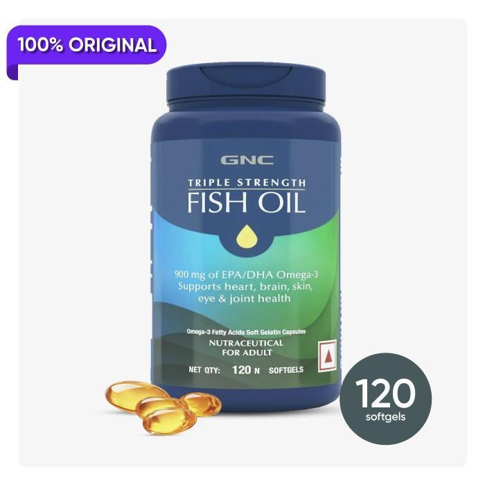GNC Triple Strength Fish Oil 900mg- 120 softgels