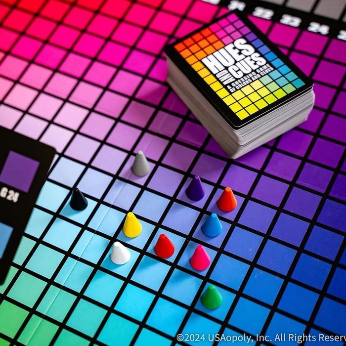 SALE  HUES AND CUES VIBRANT COLOR GUESSING GAME PERFECT FOR FAMILY GAME NIGHT CONNECT CLUES AND