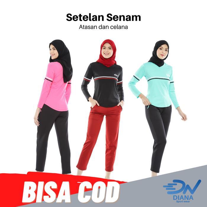 Baju Senam Wanita Jumbo / Setelan Olahraga Hijab Wanita #Gratisongkir #Sale #Discount