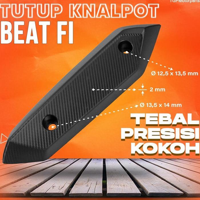 ORIGINAL Tutup knalpot beat FI / tutup knalpot beat injeksi / cover knalpot Karet Motorcycle READY