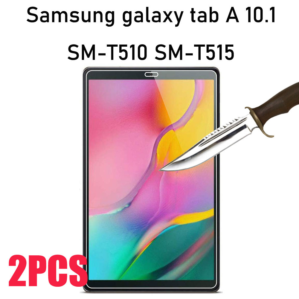 2Pcs Tempered Screen Protector For Galaxy Tab A 10.1 2019 T510 T515 Sm-T510 Sm-T515 10.5 Sm-T580
