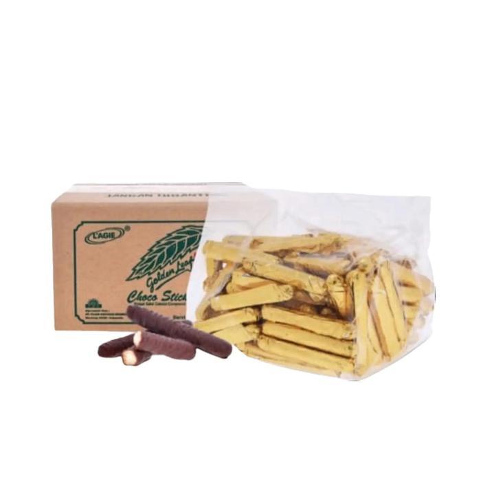 lagie/ LEGIE chocolate stick golden leaf choco sticks emas 585gr Cokelat Camilan Food Snacks Toples