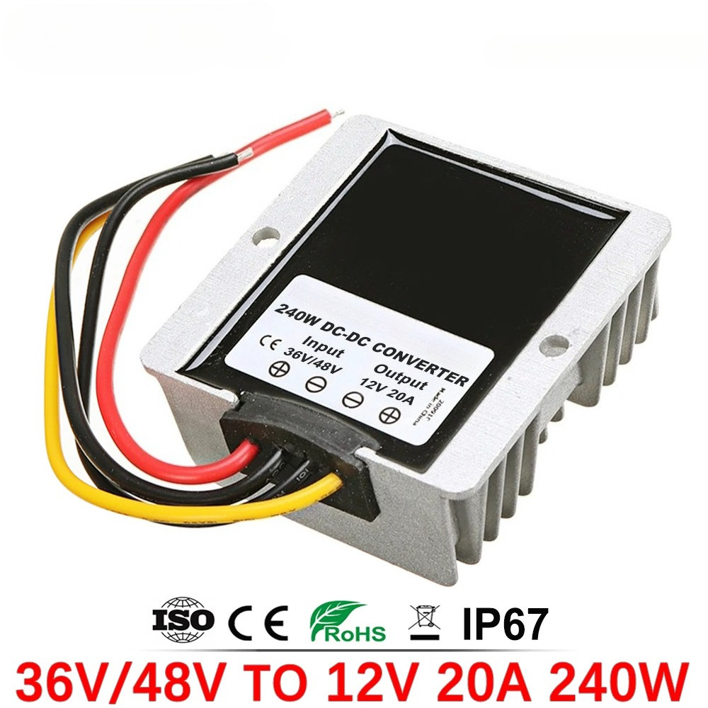 STEP DOWN 24V 36V 48V 60V 72V TO 12V DC DC BUCK CONVERTER STABILIZER 5A 10A 15A 20A VOLTAGE