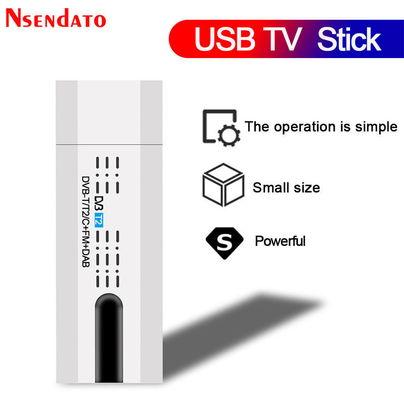 Digital satellite DVB t2 USB TV Stick Tuner with antenna Remote HD USB TV Receiver DVB-T2/DVB-T/DVB-