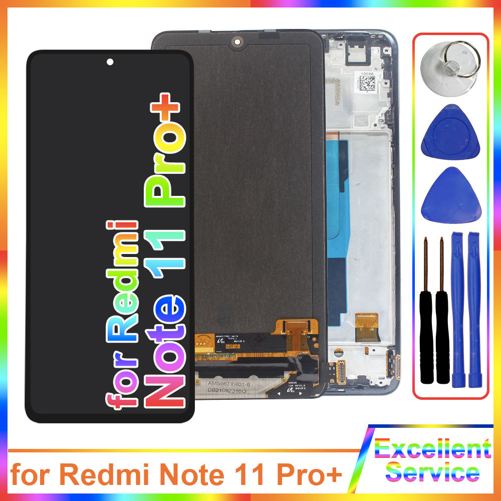 Amoled Lcd For Xiaomi Redmi Note 11 Pro Plus 5G 21091116Ug Lcd Display Digitizer For Redmi Note11