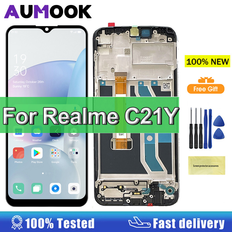 6.5" LCD Display For Oppo Realme C21Y C21 RMX3261, RMX3263 LCD Touch Screen Digitizer Assembly For R
