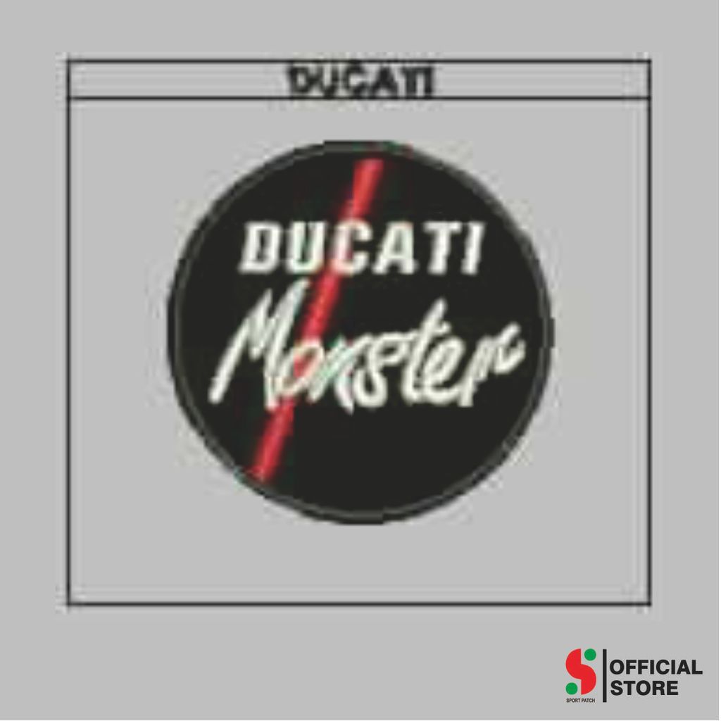 SPORT-427 PATCH BORDIR KOMPUTER LOGO/EMBLEM DUCATI MONSTER