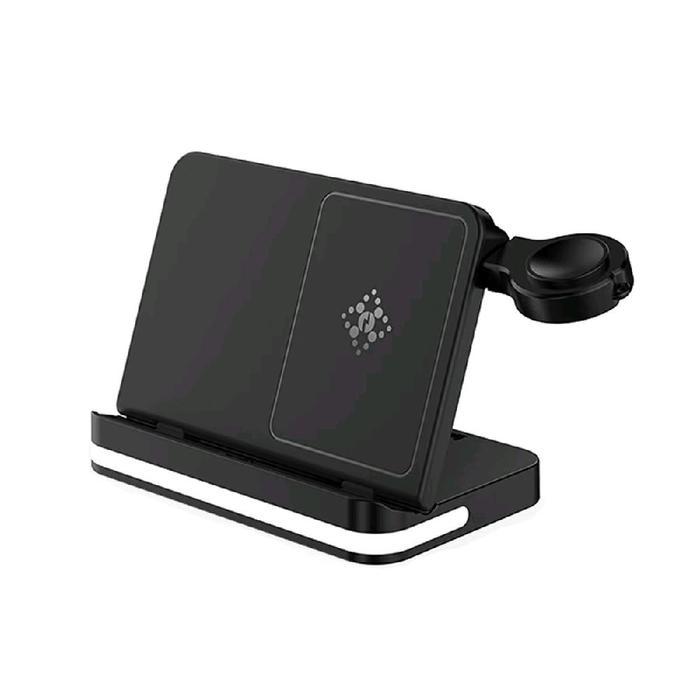 Elavo 3 In 1 Wireless Charger Kompatibel Untuk Devices Hp Samsung Galaxy Z Fold Flip Buds Pro