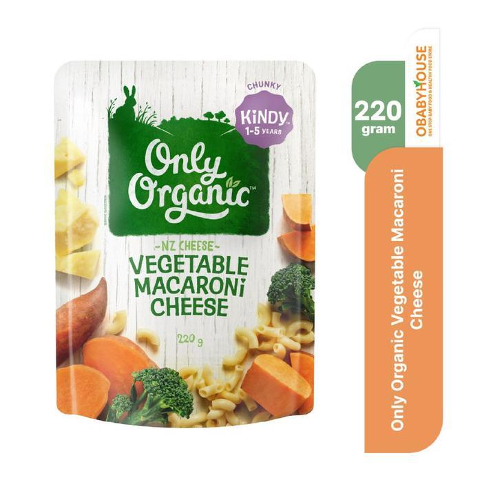 Shop - Only Organic Vegetable Macaroni Cheese Kindy 1-5 Years 220 Gr