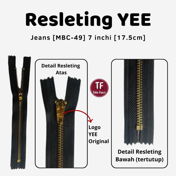 Resleting JEANS MERK "YEE" Harga Satuan