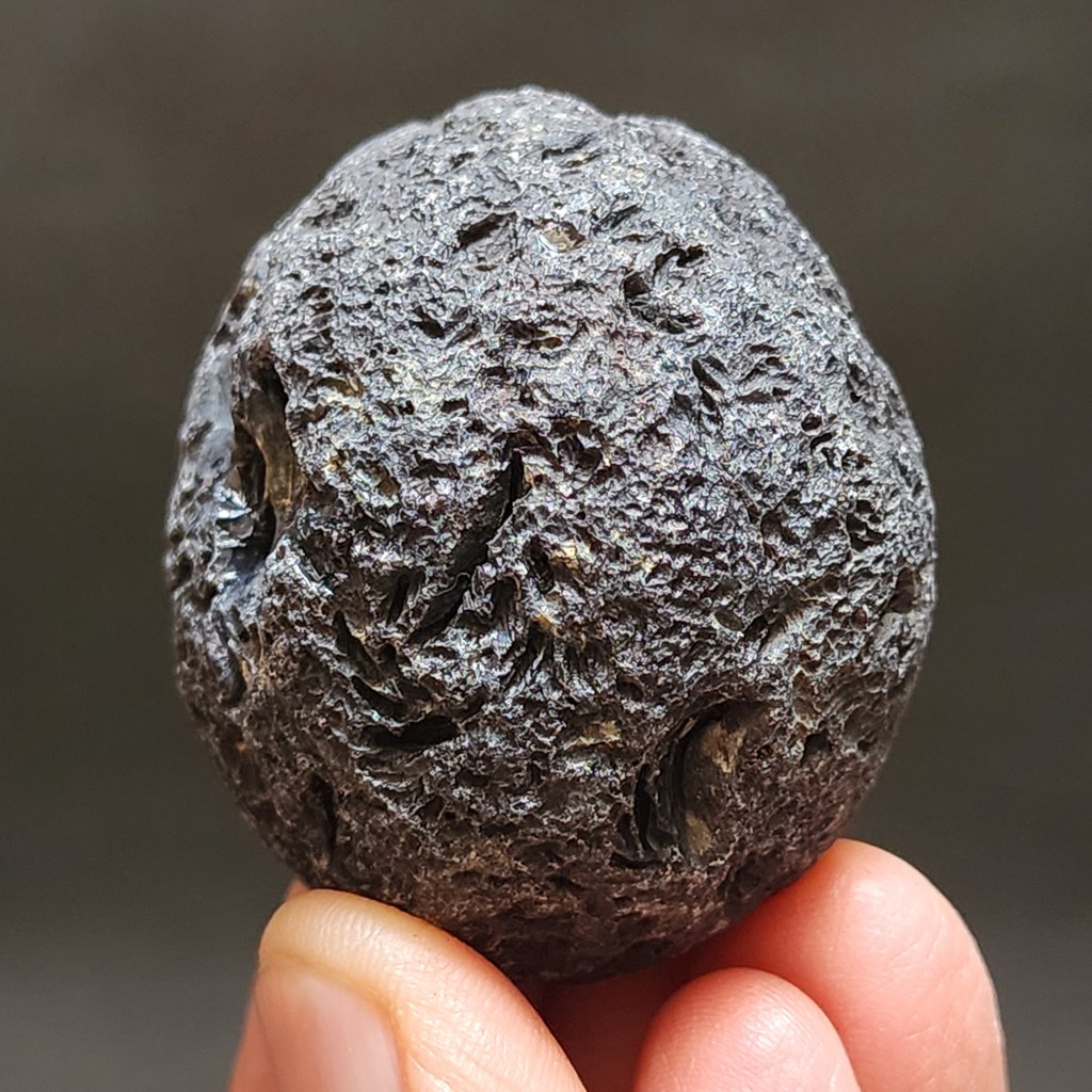 RARE | Agni Manitite Natural Obsidian Pseudo-Tektite Meteorite Glass Batu Kaca Meteor | AG000TAS #S-