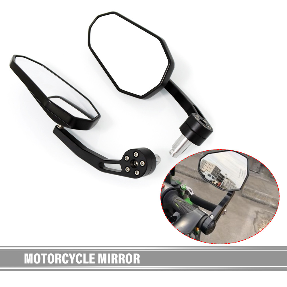 For Yamaha MT-01 MT-03 MT-07 MT-09/SR/FZ-07 FZ-09 MT-10 Motorcycle Handlebar Mirror Bar End Mirror