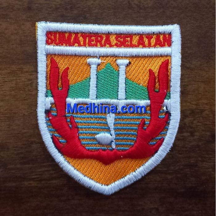 Logo Kwarda Sumatera Selatan Bordir Timbul