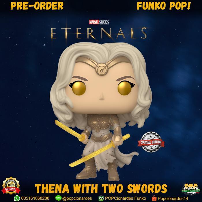 HOT SALE FUNKO POP MARVEL - ETERNALS (2021) - THENA WITH TWO SWORDS TERMURAH