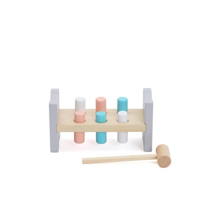 Bubble Wooden Hammer Bench Mainan Kayu Anak