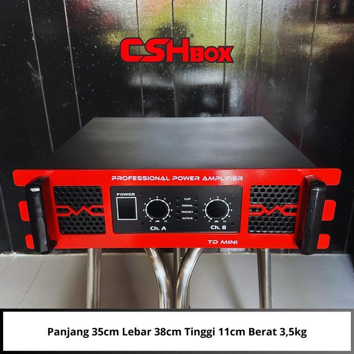 TERBARU BOX POWER AMPLIFIER CSH UKURAN 2U 2CHANNEL SERI MINI TD, GB, OCL (BOX 2U) 2CH