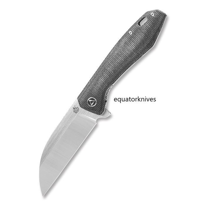 QS118-D2 QSP Knife Pelican Linerlock S35VN satin Black Micarta