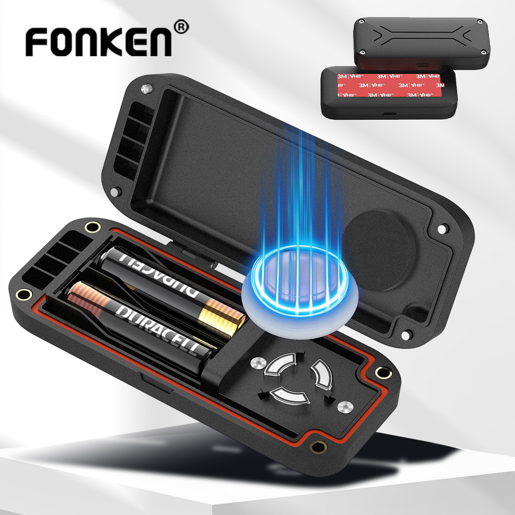 FONKEN Magnetic Battery Holder Case for Airtag Tracker Hidden GPS Tracker Box Anti-Lost Device Case