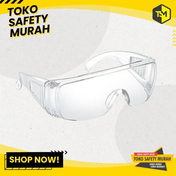Kacamata Safety Clear Bening Safety Glass Kacamata Anti Debu