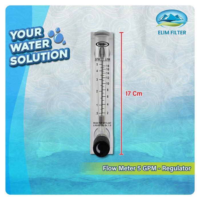 Flow Meter 5 Gpm - Flow Meter Air - Regulator