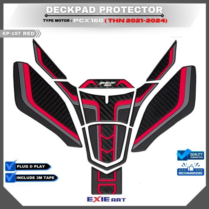 NEW DECKPAD PCX 160 - TANKPAD HONDA PCX 160 - AKSESORIS DECK PAD PCX 160