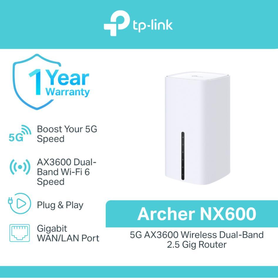 TP-LINK ARCHER NX600 5G AX3600 WIRELESS DUAL-BAND 2.5 GIG ROUTER