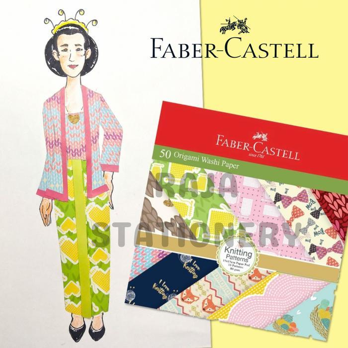 Faber Castell Origami Washi Paper / Kertas Lipat Origami Motif Faber