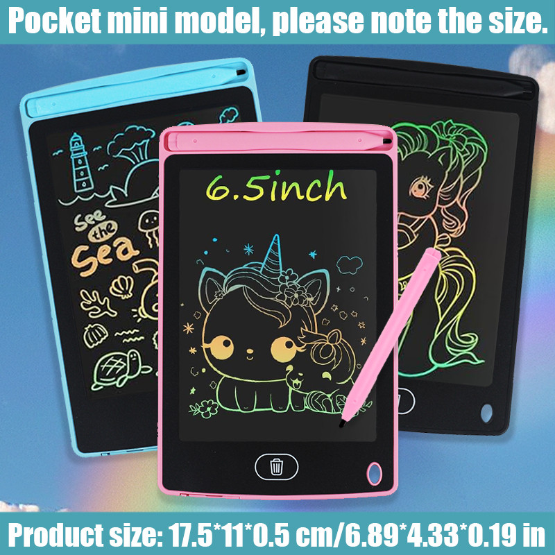 6.5 inch LCD Writing Tablet Drawing Board Montessori Educational Drawing Toys Kids Students Magic