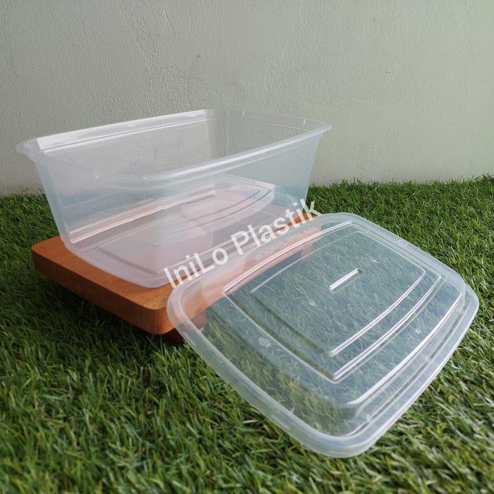Baru Thinwall Dm 1850Ml Rectangle / Food Container 1850 Ml - 25Pcs