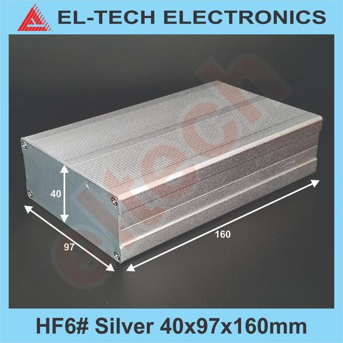 Box Aluminium Hf6# Silver 40X97X160Mm Electronic Instrument Project Alumunium Alminium Almunium