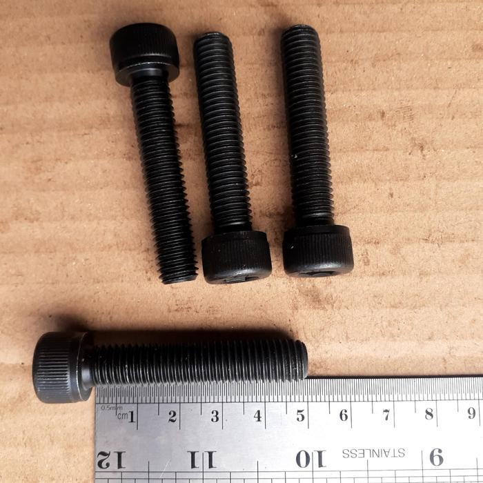 NEEW BAUT L BAJA M10X50 / BAUT L BAJA M10 X 50 / BAUT L M10X50 BAJA HITAM