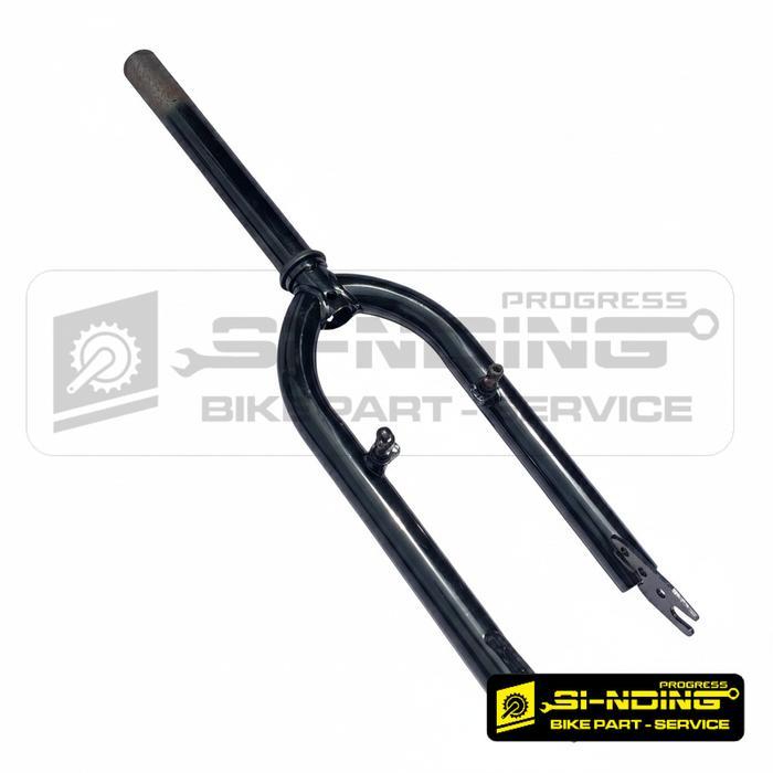 Promo Fork 20Inch Bmx Oversize 28,6 Non Drat Hitam Besi Terlaris